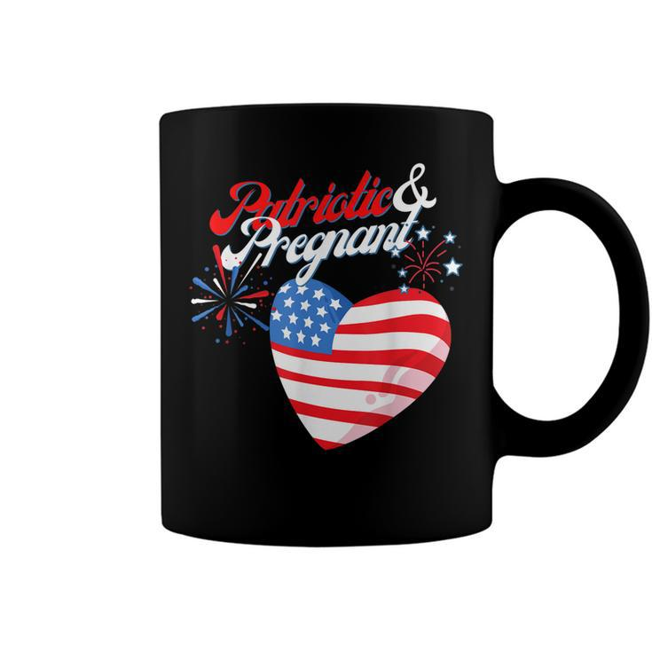 Patriotic And Pregnant 4Th Of July Pregnancy Announcement  Coffee Mug