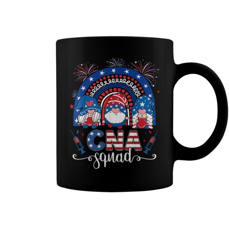 Patriotic Cna Squad July 4Th Leopard Rainbow Gnomies  Coffee Mug
