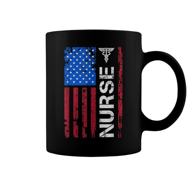 Patriotic Nurse 4Th Of July American Flag Independence Day  V3 Coffee Mug