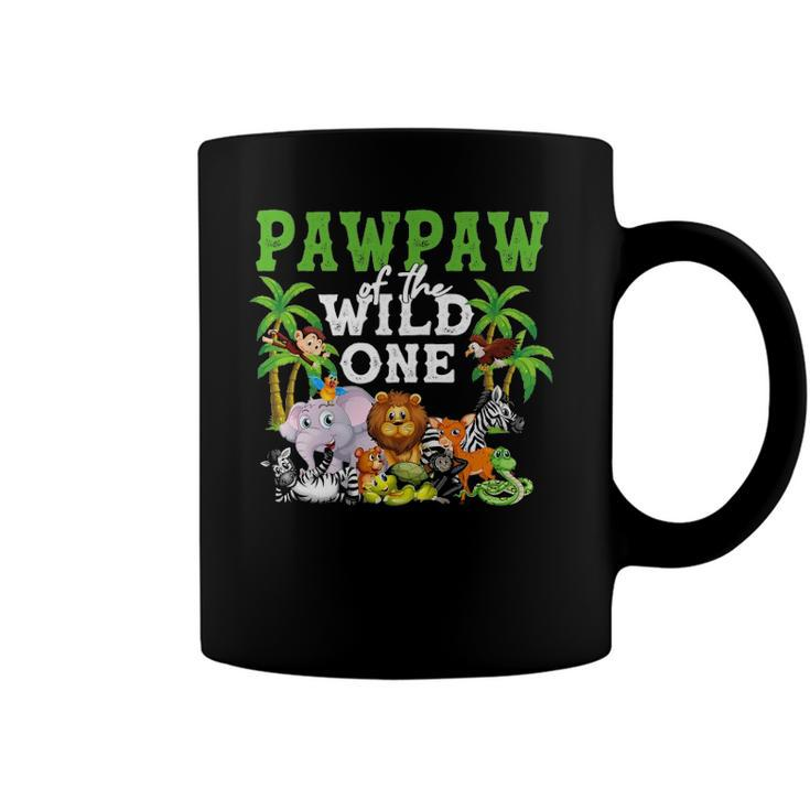 Pawpaw Of The Wild One Zoo Birthday Safari Jungle Animal Coffee Mug