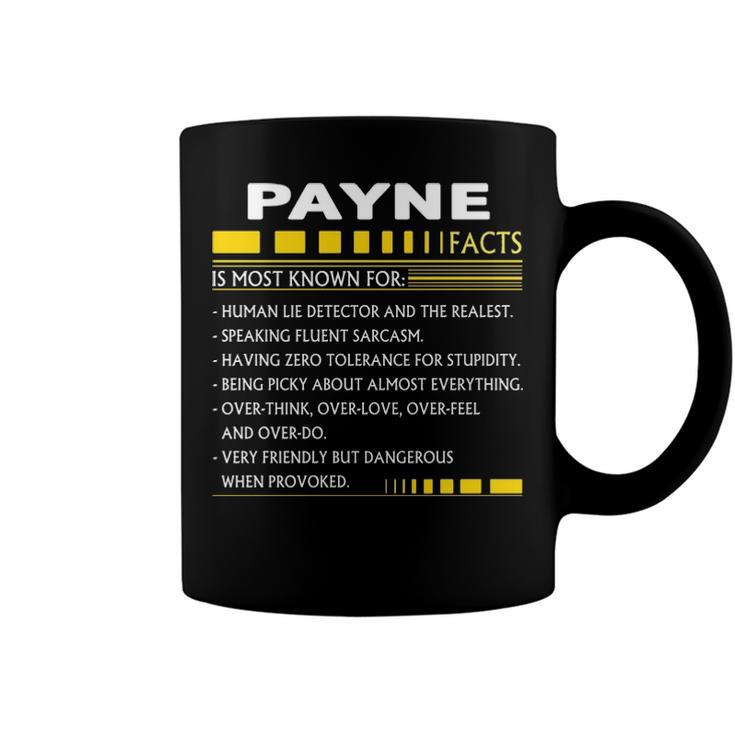 Payne Name Gift Payne Facts Coffee Mug
