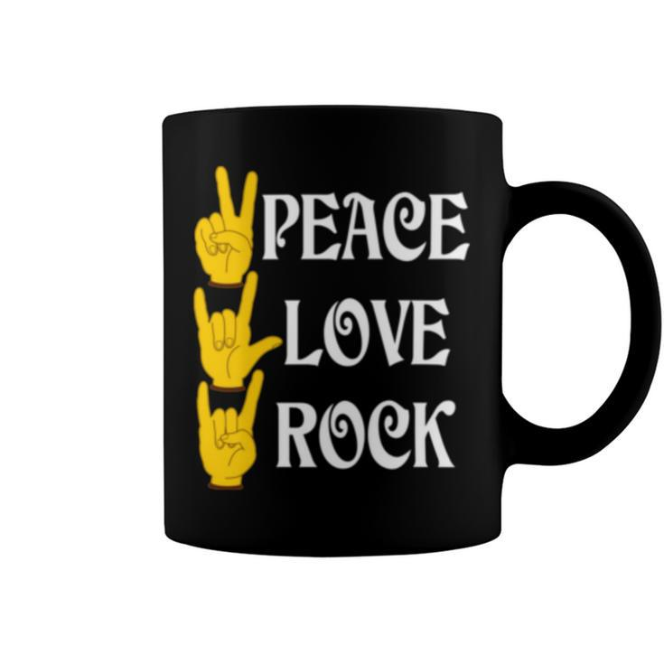 Peace Love Rock  V3 Coffee Mug