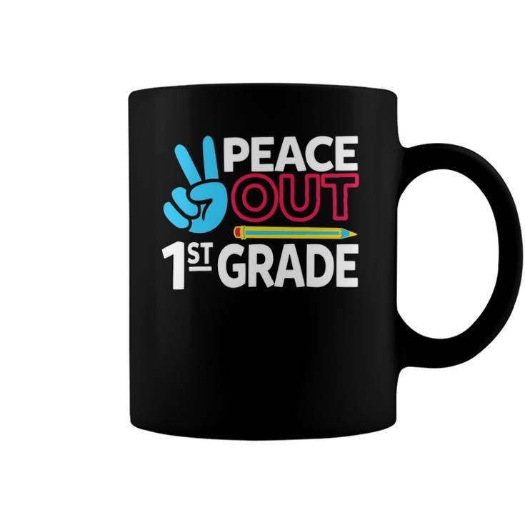 Peace Out 1St Grade Last Day Of School Teacher Girl Boy Coffee Mug