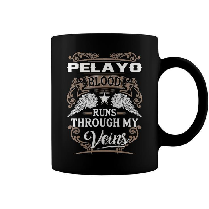 Pelayo Name Gift   Pelayo Blood Runs Through My Veins Coffee Mug