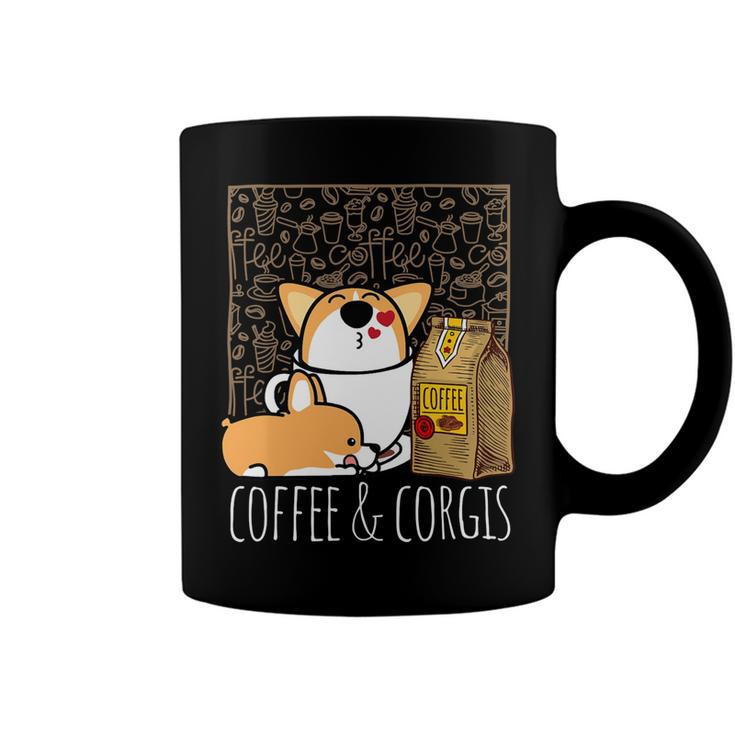 Pembroke Welsh Corgi Dog Coffee Lover Caffeine Corgi Mom Dad V4 Coffee Mug