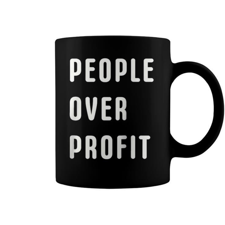 People Over Profit Anti Capitalism Protest Raglan Baseball Tee Coffee Mug
