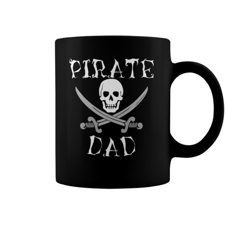 Pirate Dad  Awesome Skull And Swords Halloween Tee Coffee Mug