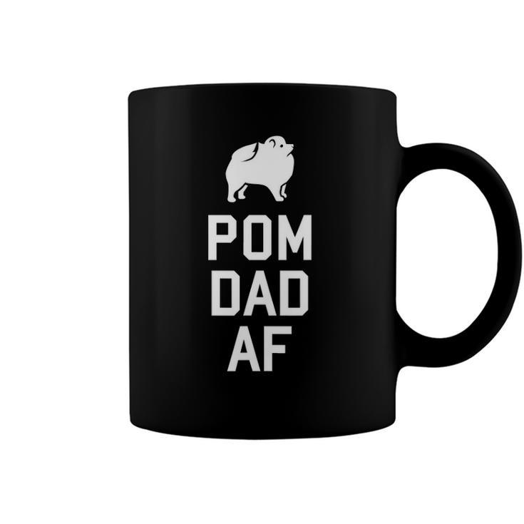 Pom Dad Af Cute Pom Lover Fathers Day Gift Coffee Mug