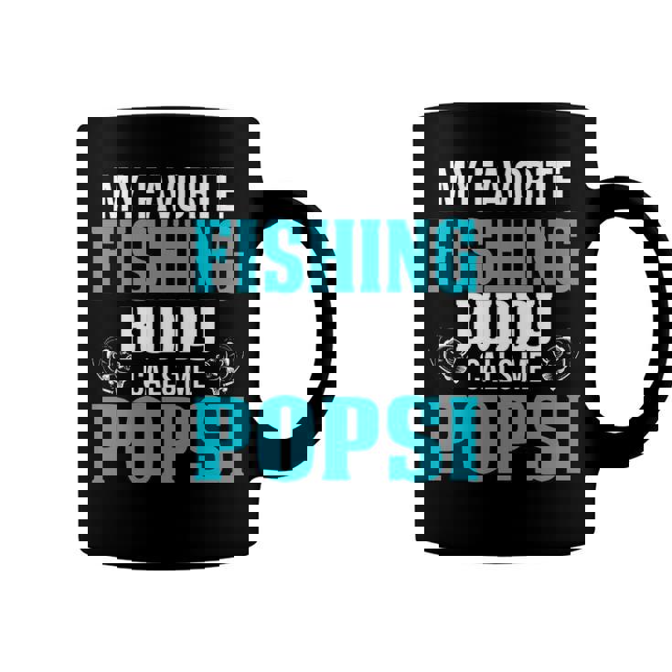Popsi Grandpa Fishing Gift   My Favorite Fishing Buddy Calls Me Popsi Coffee Mug