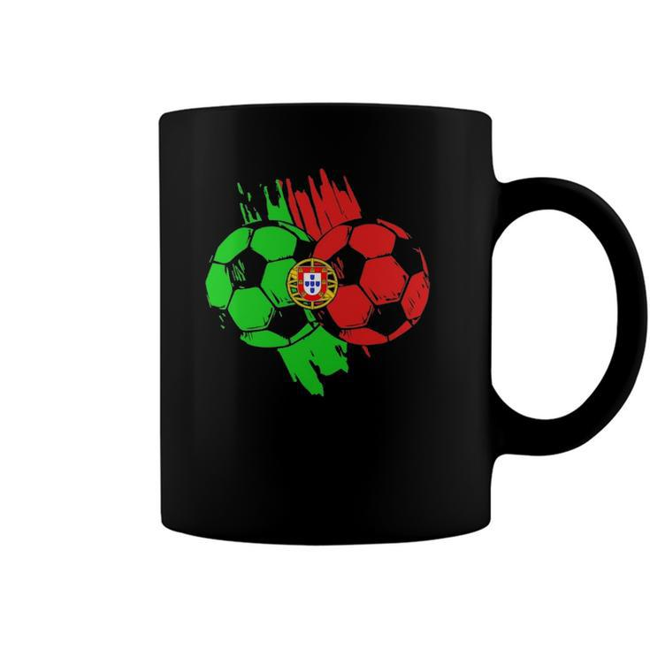 Portugal Football Ball Portuguese Soccer Team Coffee Mug