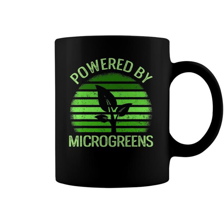 Powered By Microgreens Vegan Urban Farmers Gardening Coffee Mug