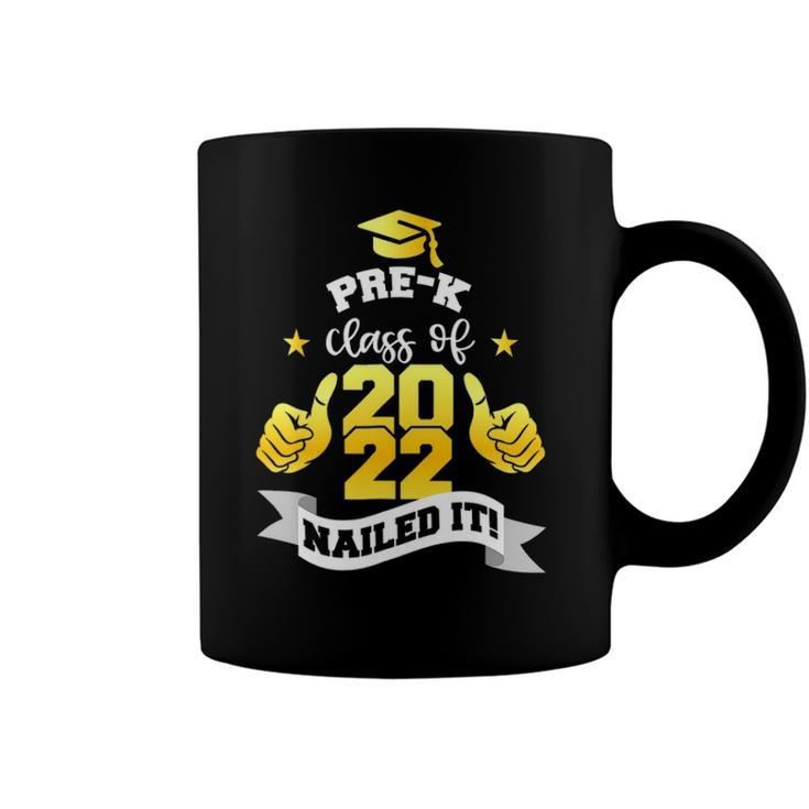 Pre K Class Of 2022 Nailed It Boy Girl Graduation Coffee Mug