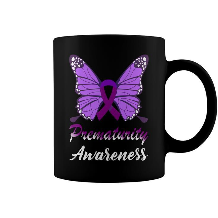 Prematurity Awareness Butterfly  Purple Ribbon  Prematurity  Prematurity Awareness Coffee Mug