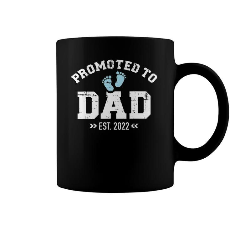 Promoted To Dad 2022 Baby Feets Coffee Mug