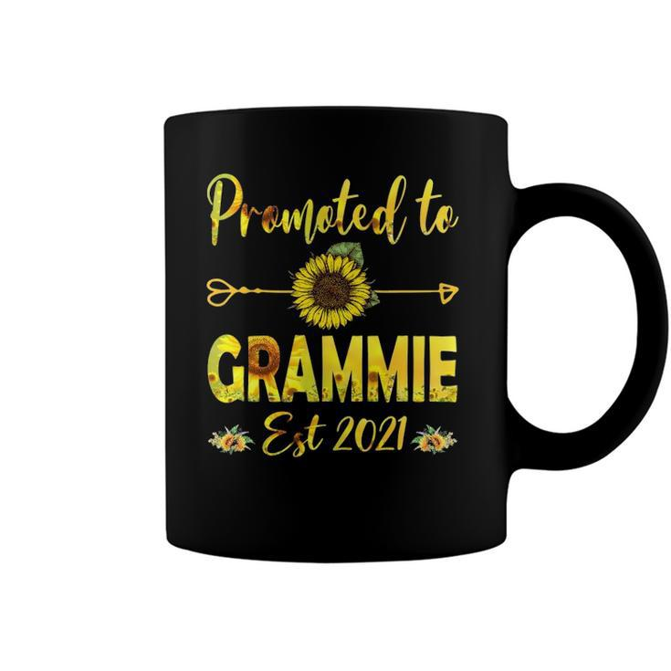 Promoted To Grammie Est 2022  Sunflower Coffee Mug
