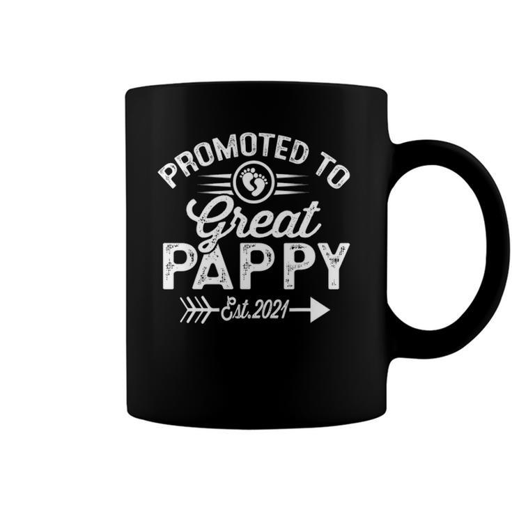 Promoted To Great Pappy Est 2021 Gift Coffee Mug