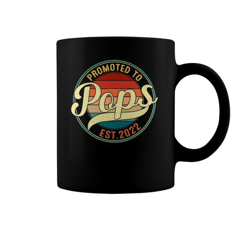 Promoted To Pops Est 2022 Soon To Be Pregnancy Announcement Coffee Mug
