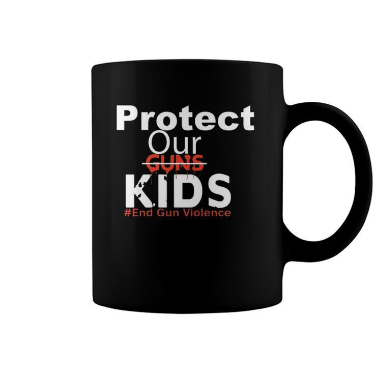 Protect Our Kids End Guns Violence Hashtag Uvalde Texas Coffee Mug