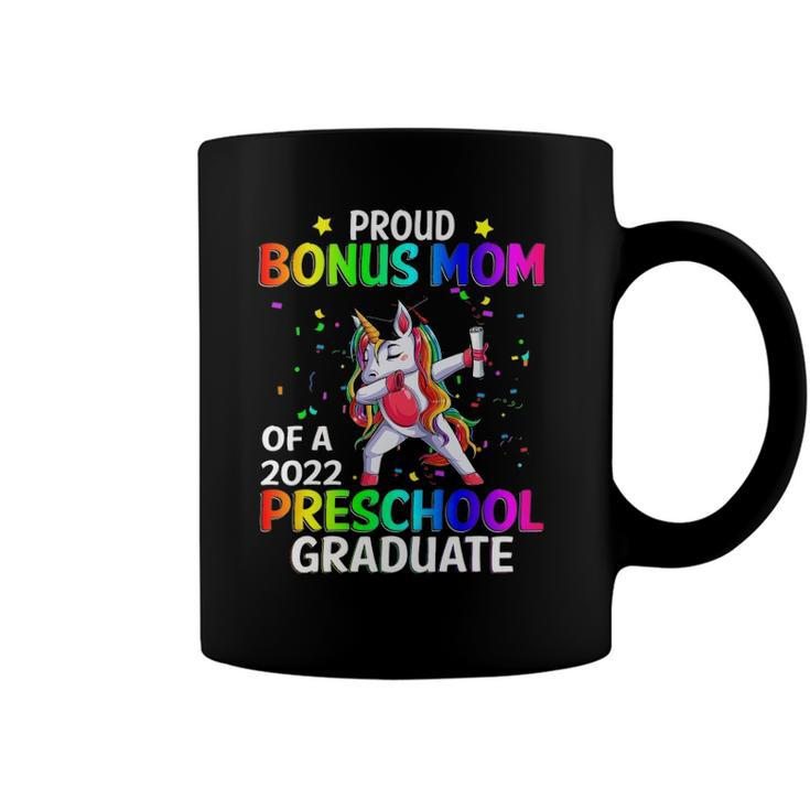 Proud Bonus Mom Of A 2022 Preschool Graduate Unicorn Coffee Mug