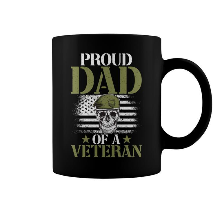 Proud Dad Of A Veteran Patrioticic Memorial Day 4Th Of July   Coffee Mug