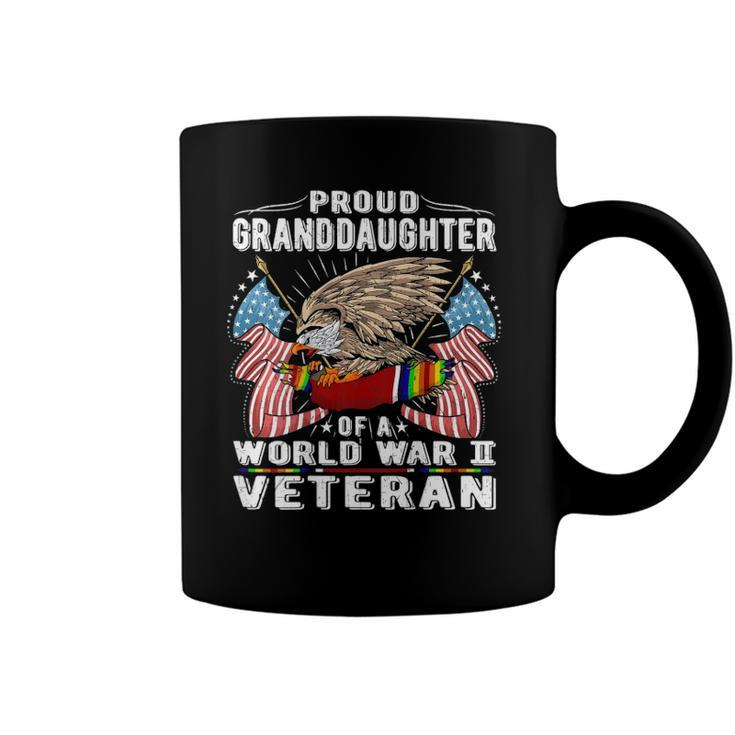 Proud Granddaughter Of A World War 2 Veteran Army Vet Family Coffee Mug