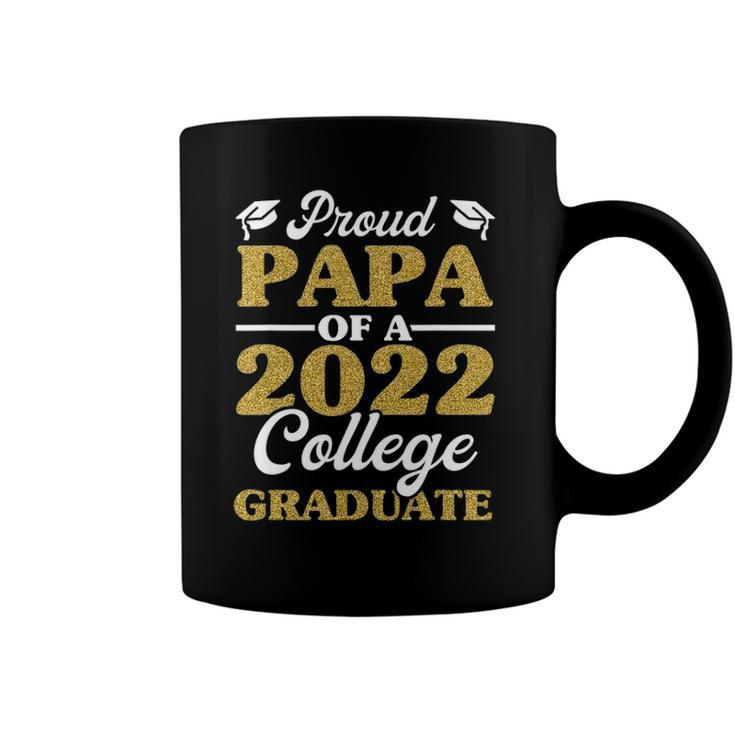 Proud Papa Of 2022 College Graduate  Grandpa Graduation Coffee Mug