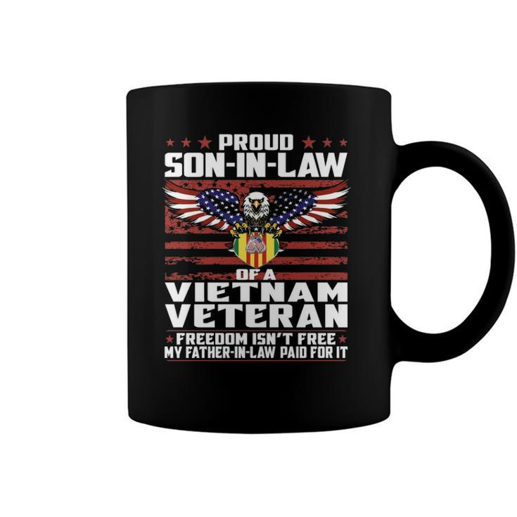 Proud Son In Law Of A Vietnam Veteran Patriotic Gift  Coffee Mug