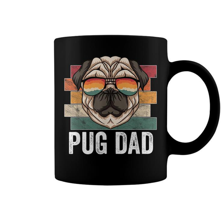Pug Dog Dad Retro Style Apparel For Men Kids  Coffee Mug