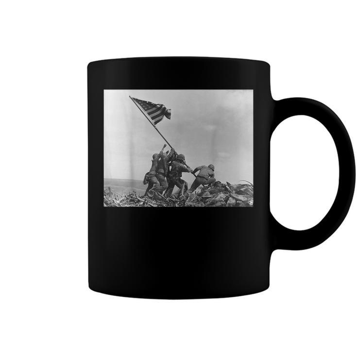 Raising The Flag On Iwo Jima Ww2 World War Ii Patriotic  Coffee Mug