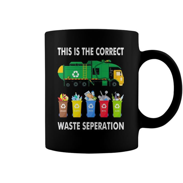 Recycling Trash Waste Separation Garbage Truck Coffee Mug