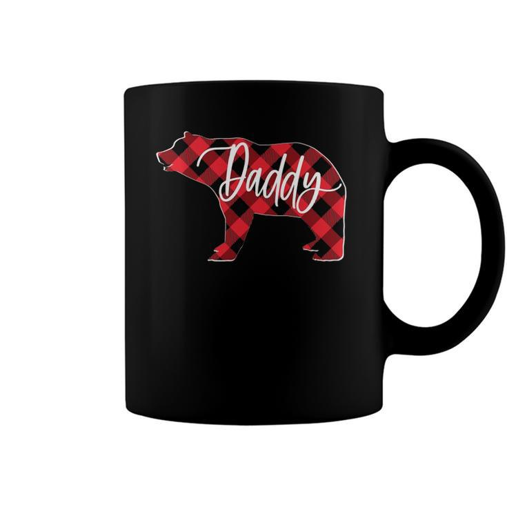Red Buffalo Plaid Daddy Bear Matching Family Christmas Pj Coffee Mug