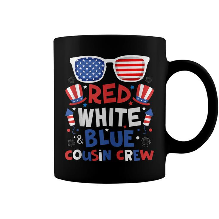 Red White & Blue Cousin Crew 4Th Of July Kids Usa Sunglasses V2 Coffee Mug