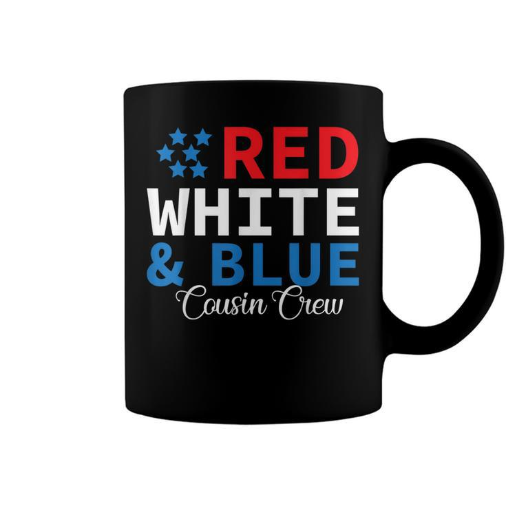Red White & Blue Cousin Crew Family Matching 4Th Of July  Coffee Mug