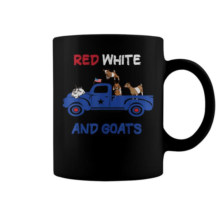 Red White And Goats 4Th Of July 2022 Coffee Mug