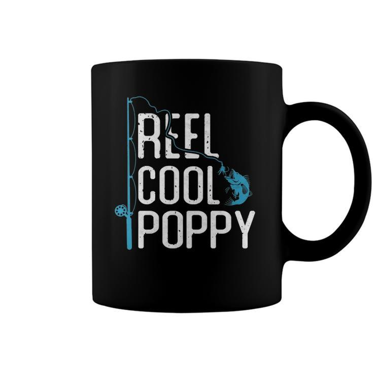 Reel Cool Poppy Fishing Fathers Day Gift Fisherman Poppy Coffee Mug
