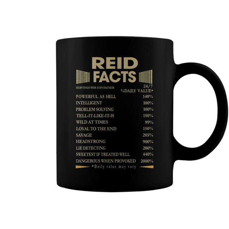 Reid Name Gift   Reid Facts Coffee Mug