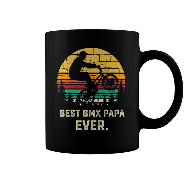 Retro Bmx Papa Freestyle Bike Funny Fathers Day Gift Coffee Mug