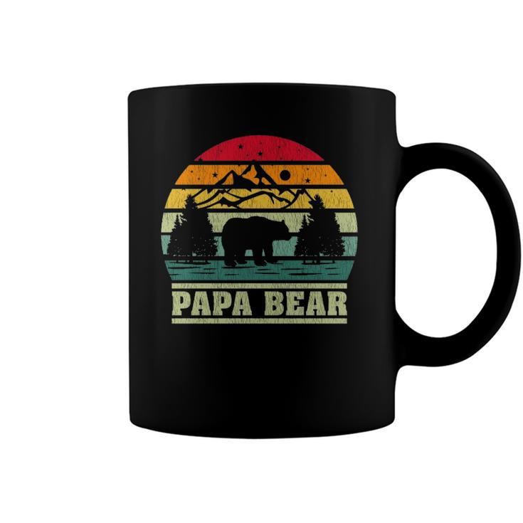 Retro Vintage Camping Lover Papa Bear Camper  Coffee Mug
