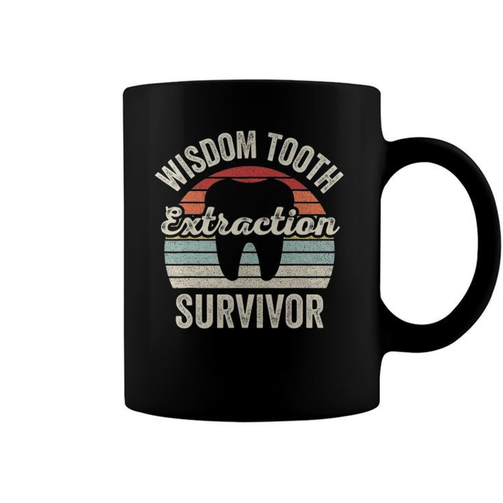 Retro Vintage Wisdom Tooth Extraction Survivor Dentist Coffee Mug