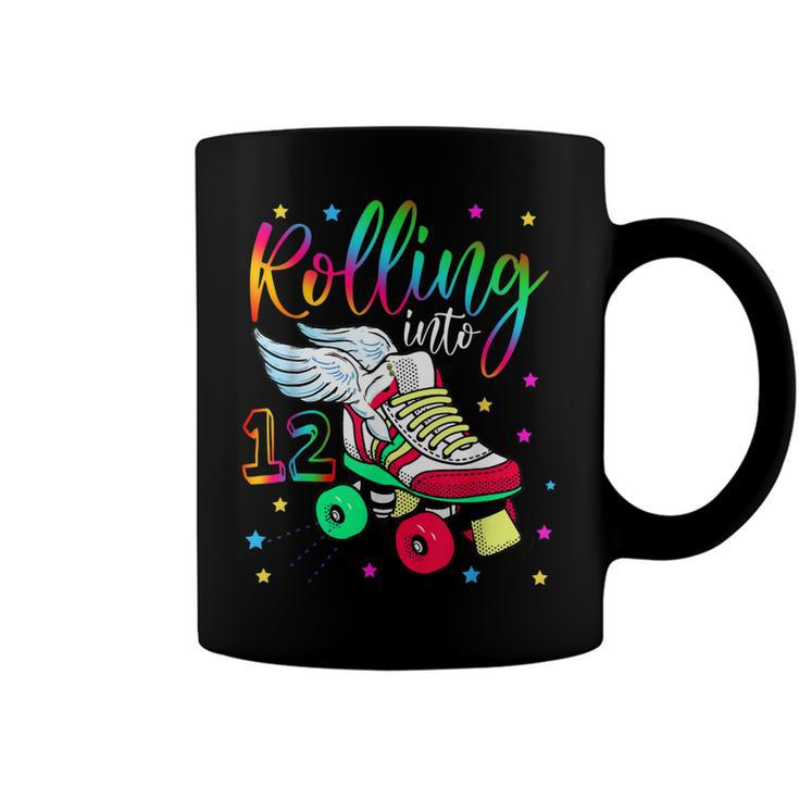 Rolling Into 12 Cool 12Th Birthday Roller Skating Girl Lover Coffee Mug
