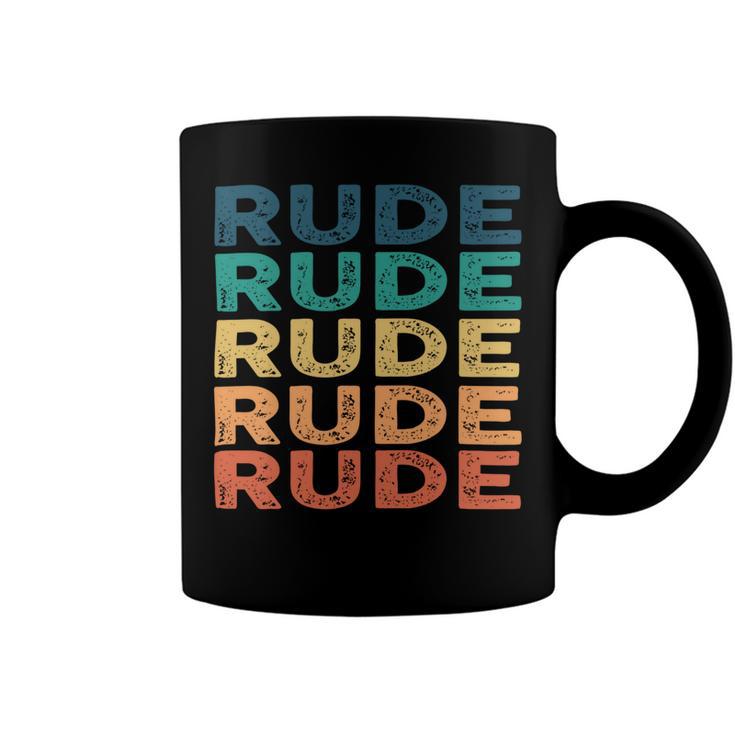 Rude Name Shirt Rude Family Name V4 Coffee Mug