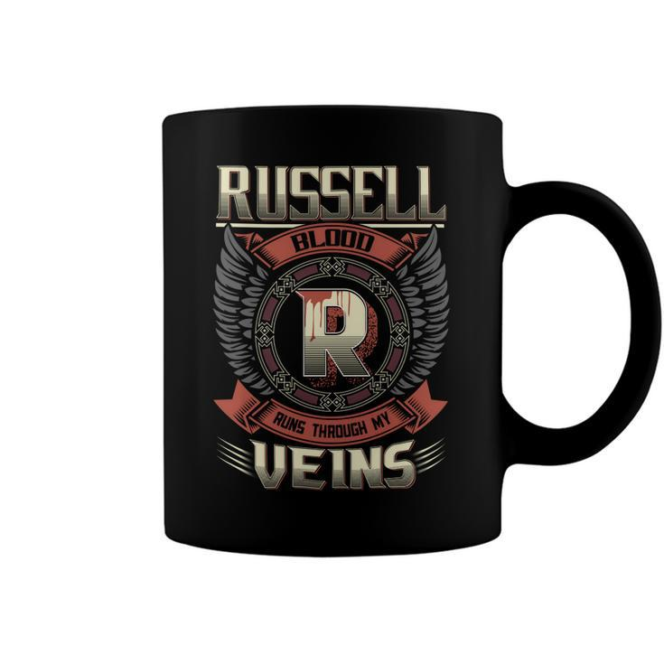 Russell Blood  Run Through My Veins Name V5 Coffee Mug