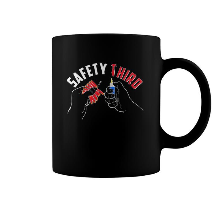 Safety Third Firecrackers Fourth Of July Coffee Mug