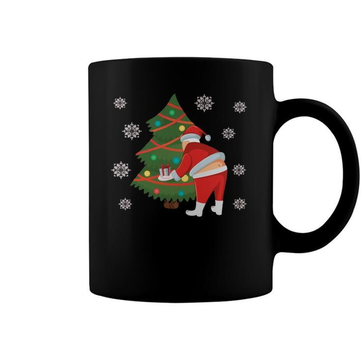 Santa Butt Crack Merry Christmas Coffee Mug