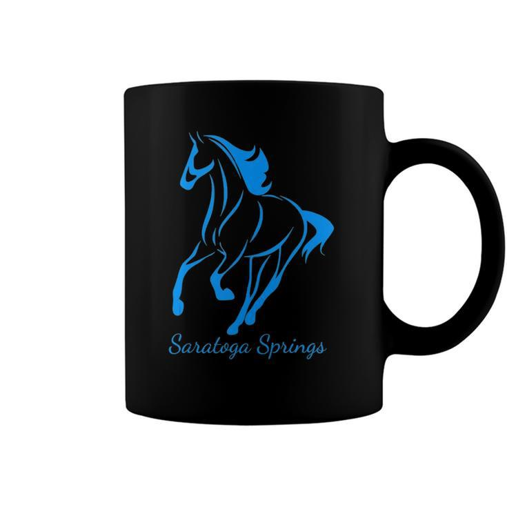 Saratoga Springs Upstate New York Horse Racing Coffee Mug