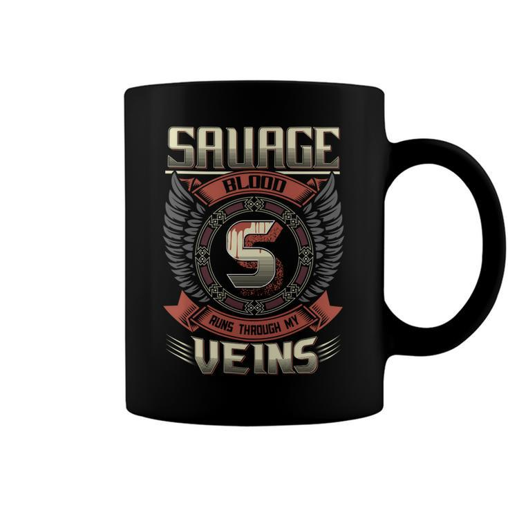 Savage Blood  Run Through My Veins Name V2 Coffee Mug