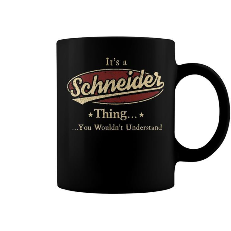 Schneider Shirt Personalized Name Gifts T Shirt Name Print T Shirts Shirts With Name Schneider Coffee Mug
