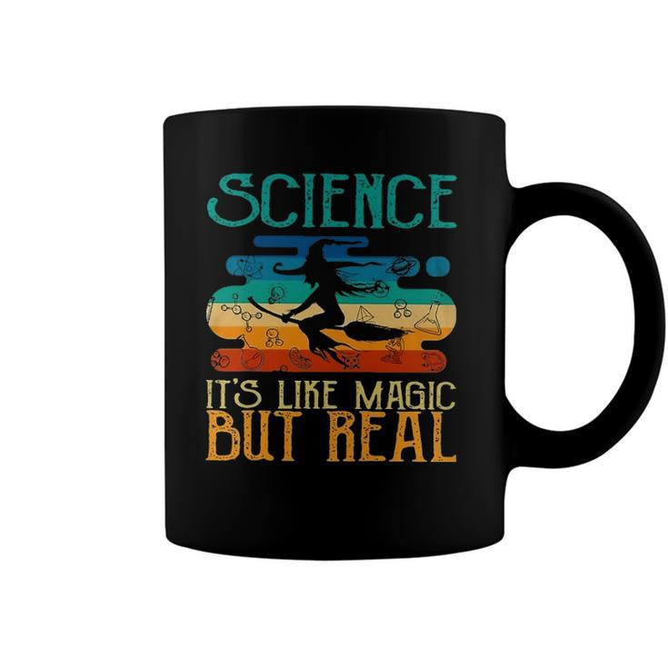 Science Its Like Magic But Real Funny Vintage Retro Coffee Mug