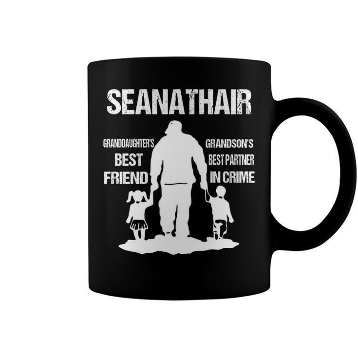 Seanathair Grandpa Gift   Seanathair Best Friend Best Partner In Crime Coffee Mug