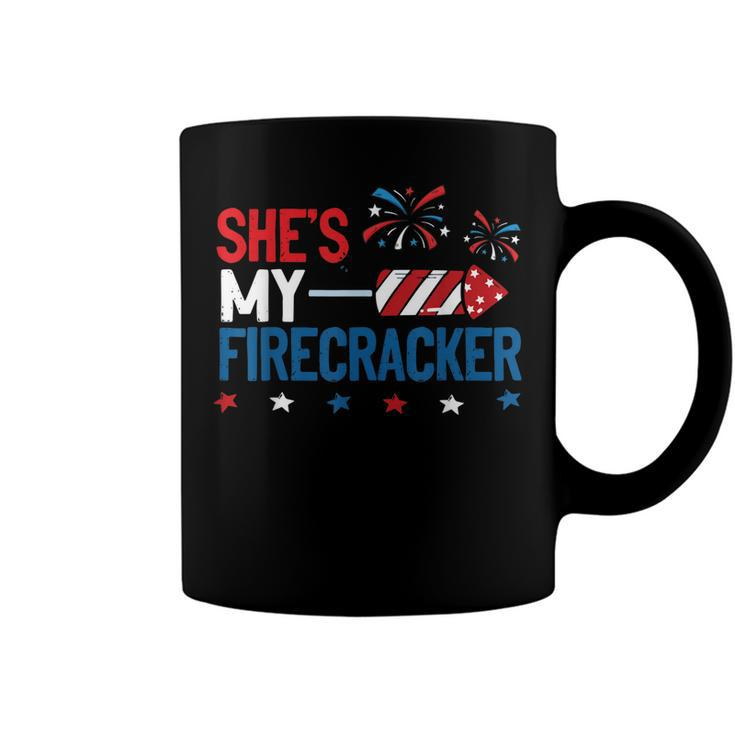 Shes My Firecracker 4Th July Matching Couples For Him  Coffee Mug